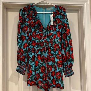 Alice + Olivia Floral Romper!